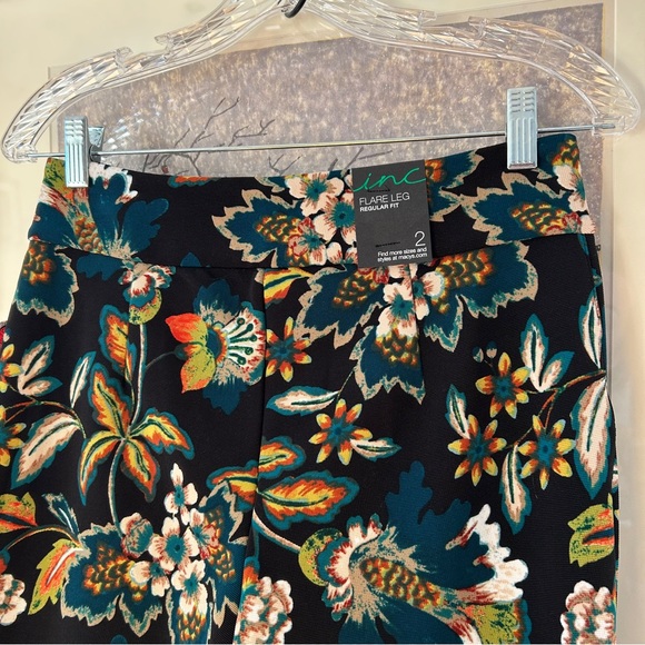 Anna Sui x I.N.C. Floral Flared Pants - Picture 6 of 7